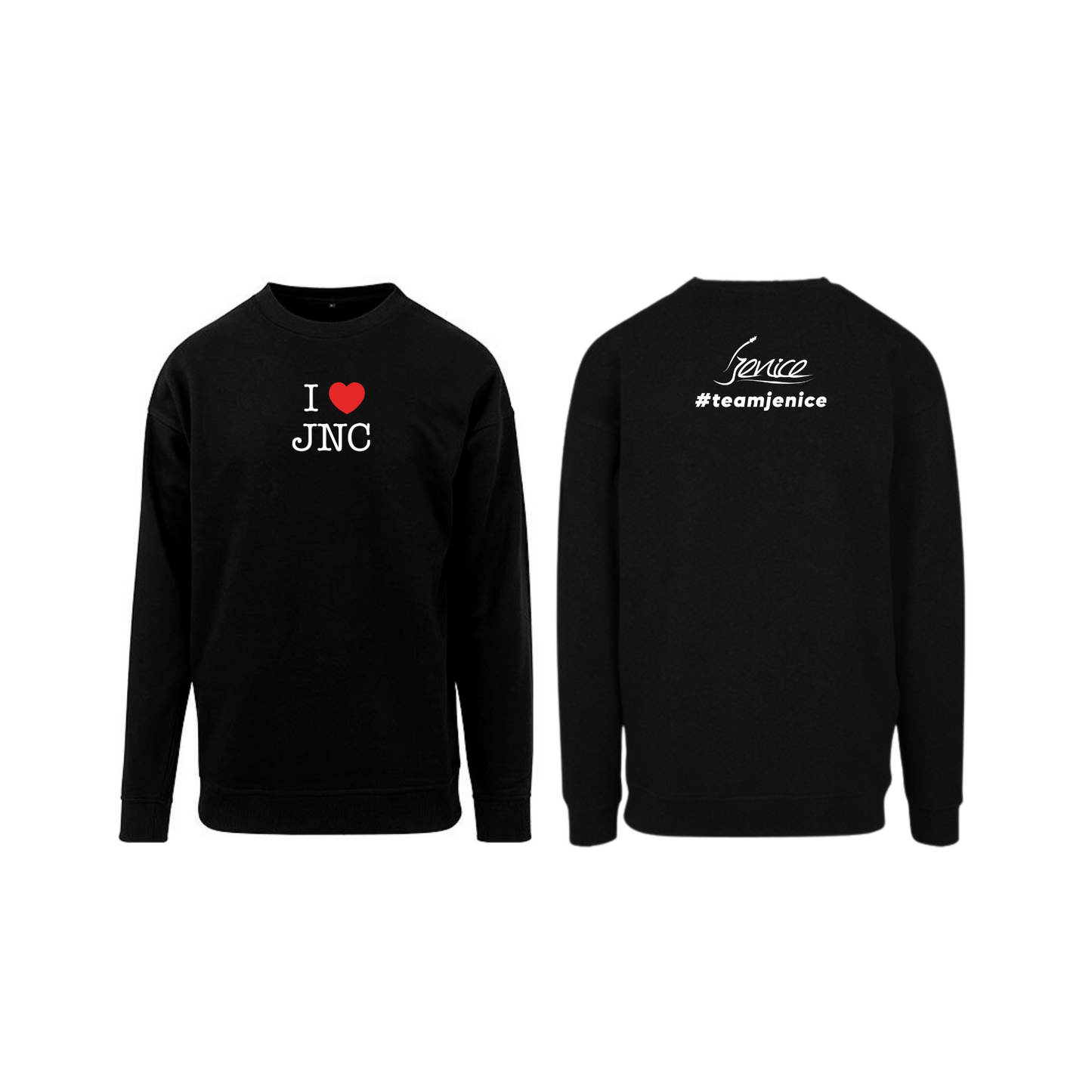 Crewneck "I Love JNC" schwarz