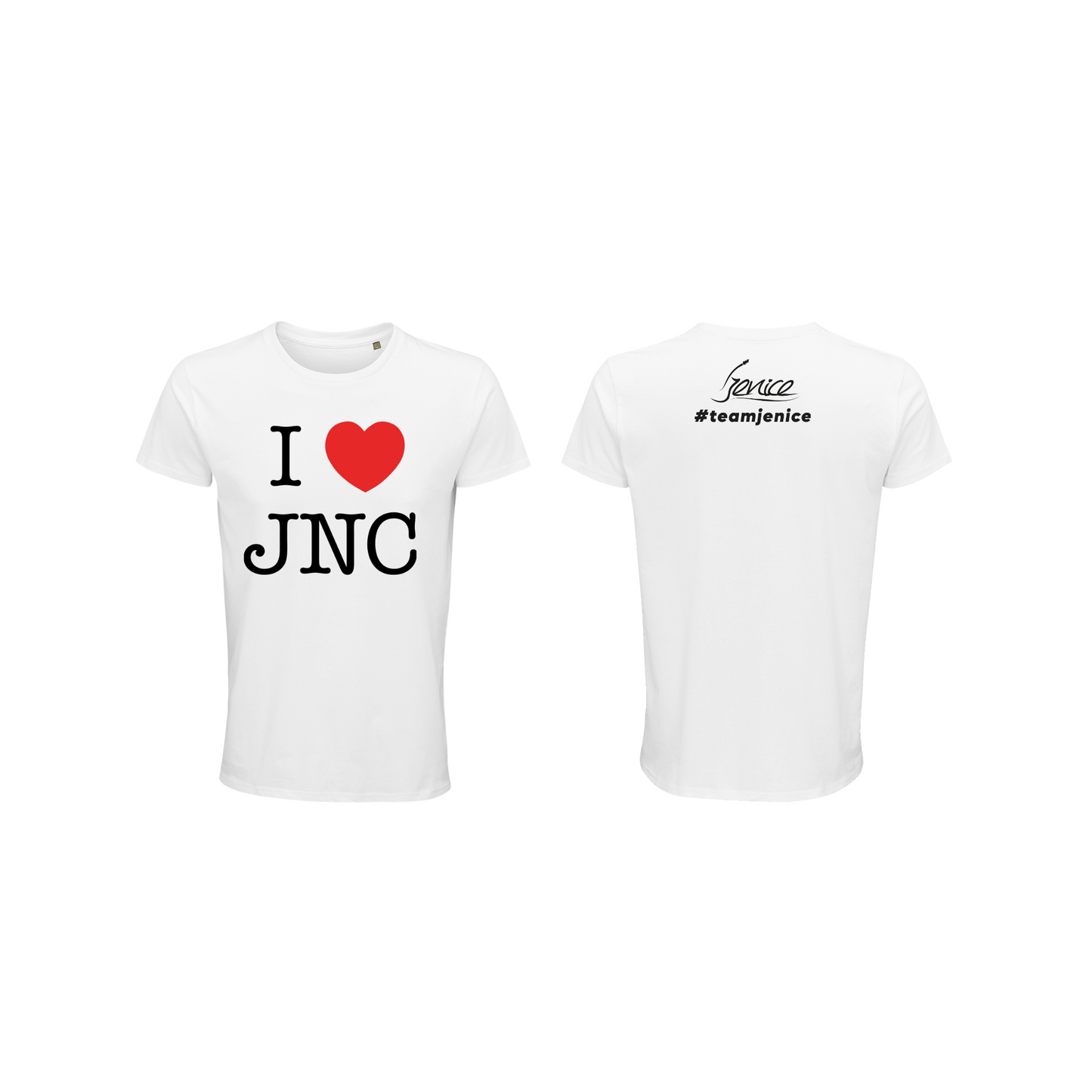 T-Shirt "I LOVE JNC" Weiß