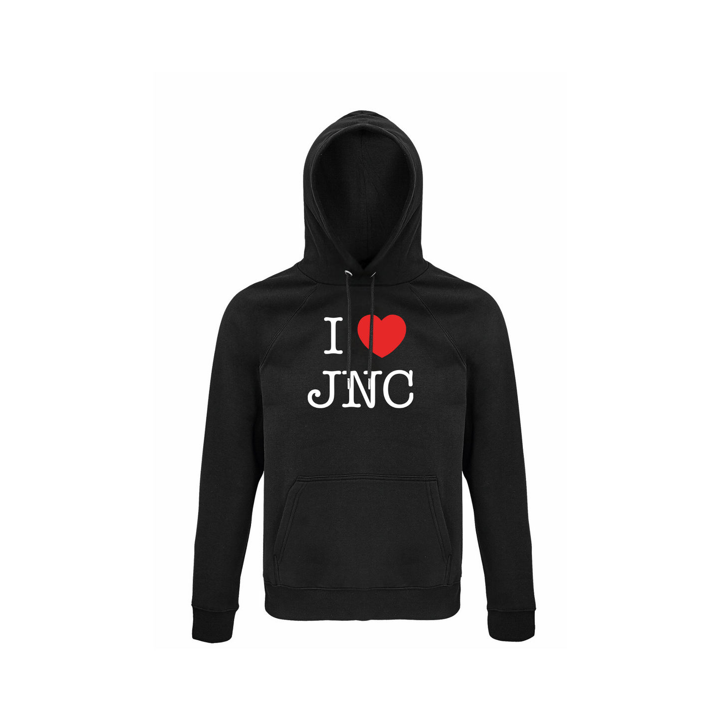 Hoodie "I Love JNC" schwarz