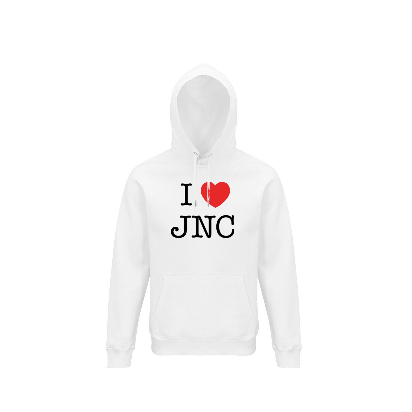 Hoodie "I Love JNC" weiß