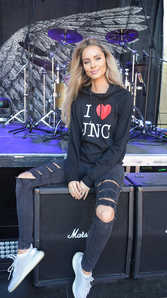 Hoodie "I Love JNC" schwarz